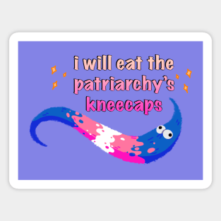 trans pride worm monches the patriarchy Magnet